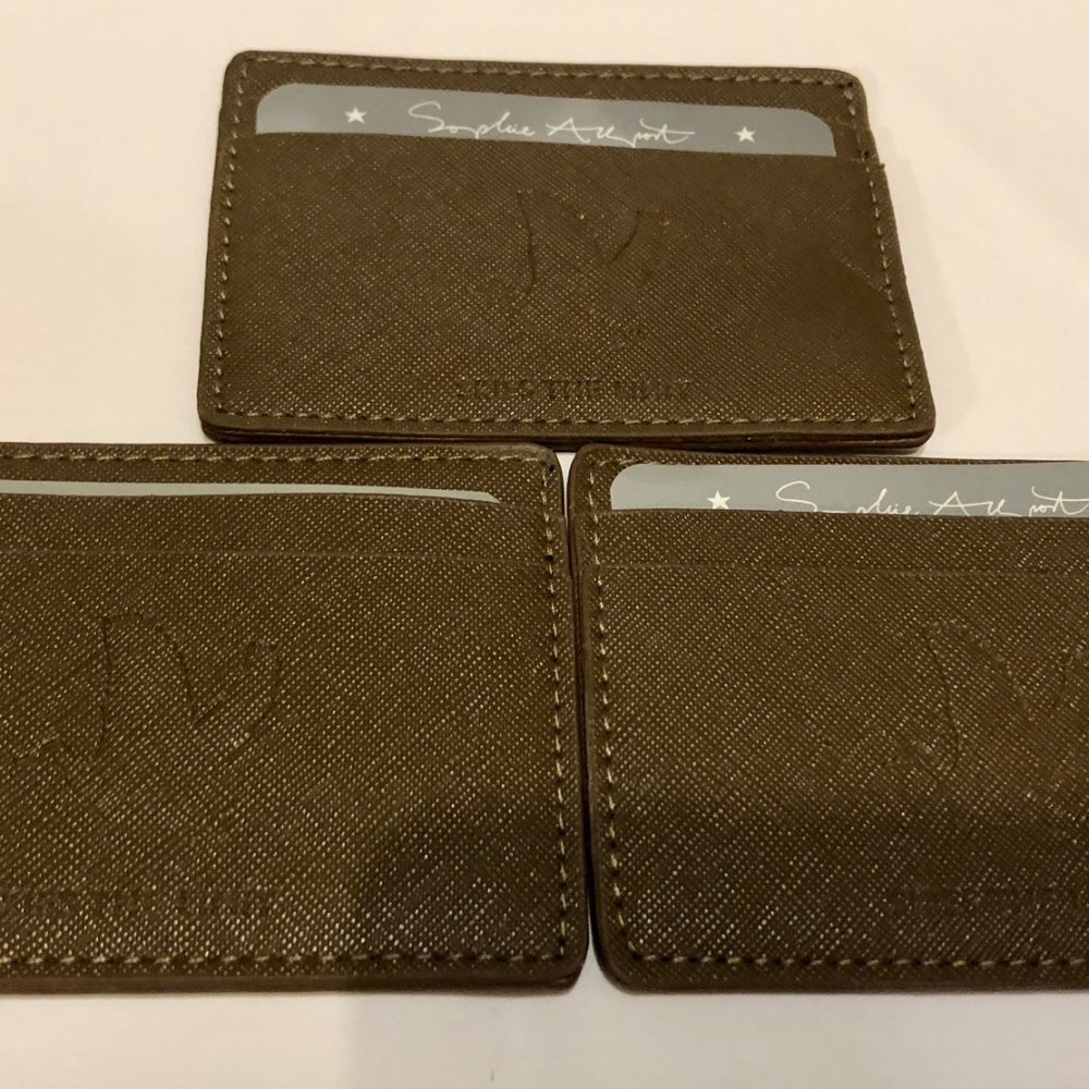New 3 pc Brown Duck Card‎ Holders